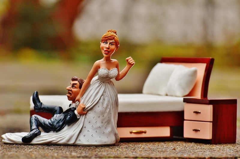 Bride and Groom at Wedding